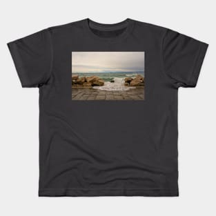 Stormy Coast at Piran, Slovenia Kids T-Shirt